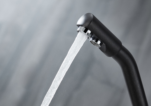 Смеситель для кухни Paulmark HESSEN He213017-418 на мойку черный - фото 4